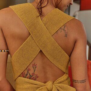 Free People Orchid Convertible Open-Back Sweater Tank